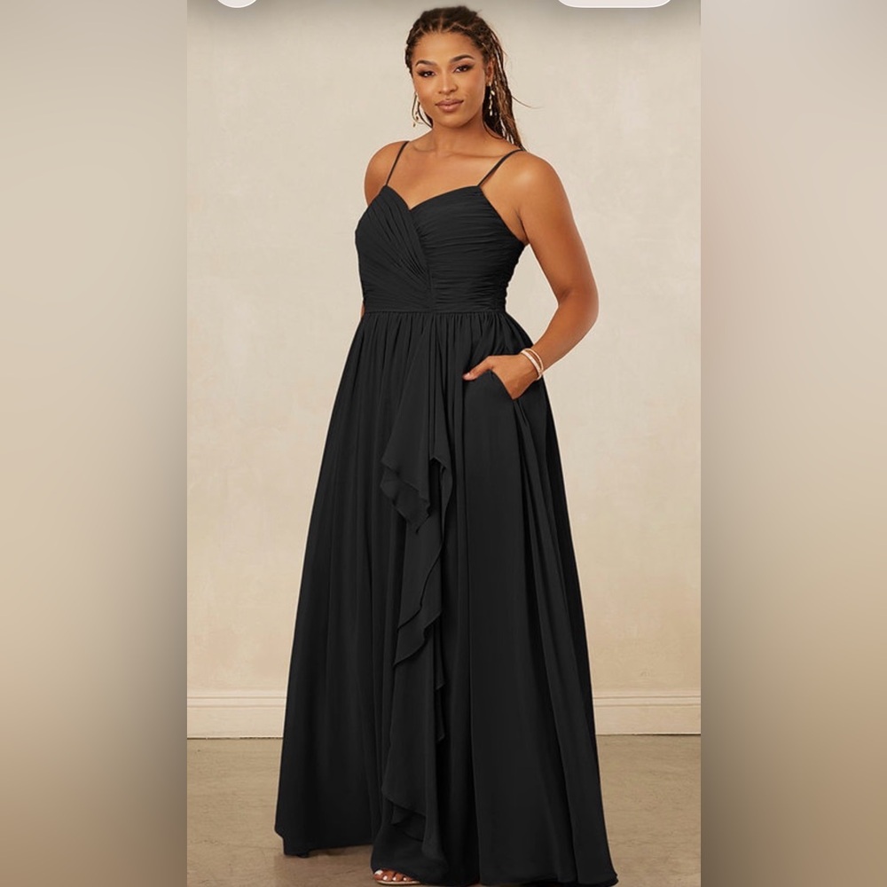 Azazie Christian Siriano Black Gown